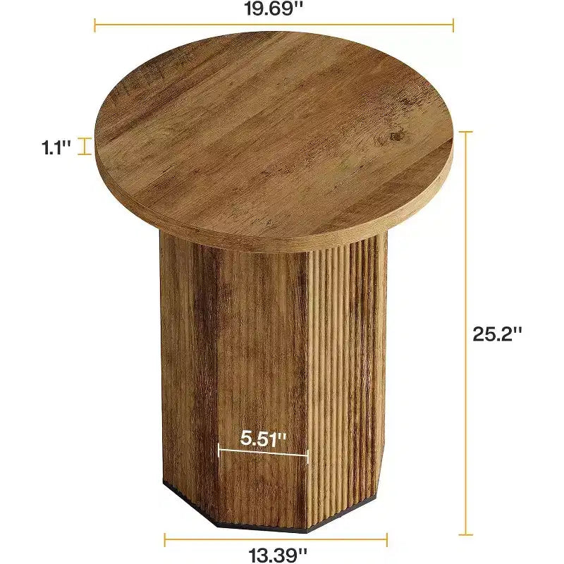 Table d'appoint ronde, Table basse d'appoint industrielle