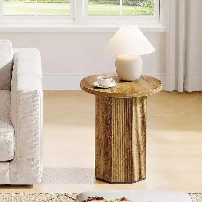Table d'appoint ronde, Table basse d'appoint industrielle