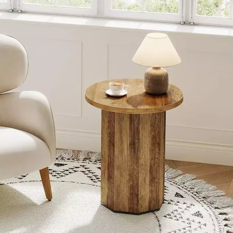 Table d'appoint ronde, Table basse d'appoint industrielle