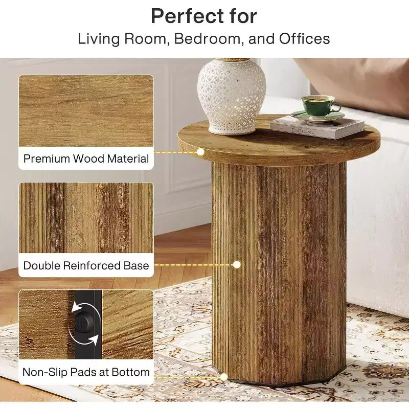 Table d'appoint ronde, Table basse d'appoint industrielle