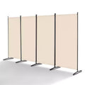 VEVOR Room Divider, 4 Panel Room Divider, Folding Privacy Screen and Portable Partition Divider for Room Separation, Beige