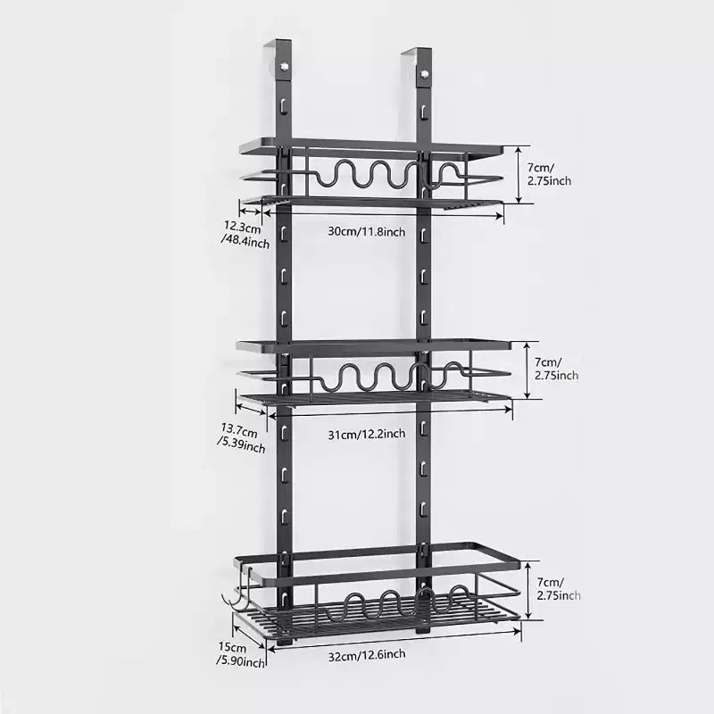 Étagères de rangement suspendues pour cuisine et salle de bain
