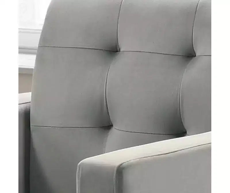 Fauteuil d'appoint en velours 27,5W avec capitonnage