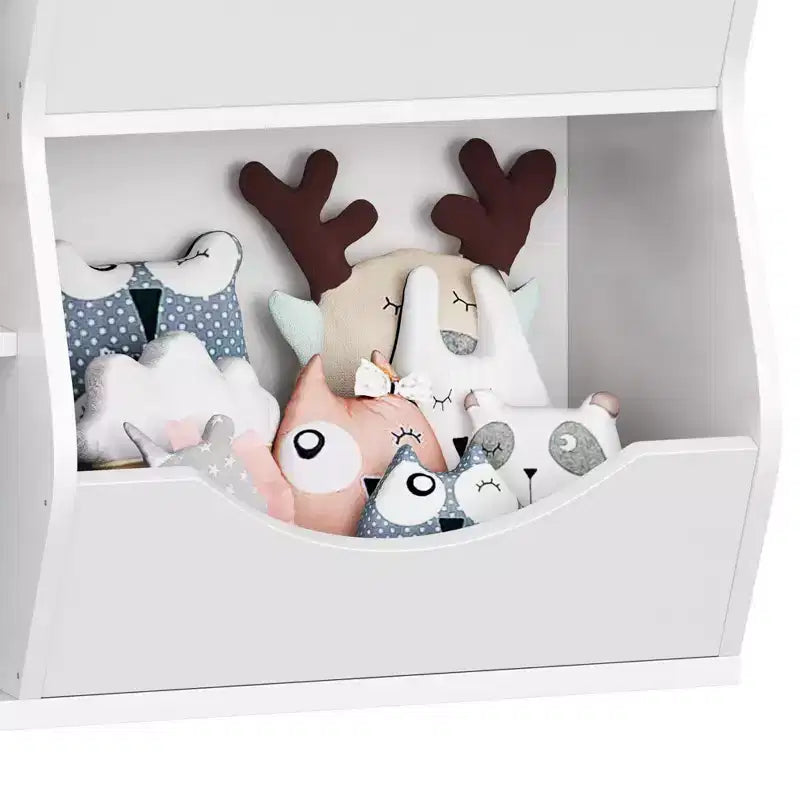 Étagère à livres 3 niveaux pour enfants - Présentoir à livres pour tout-petits pour salles de classe, salles de jeux Étagère à 5 compartiments et étagère à jouets pour chambre à coucher, salon