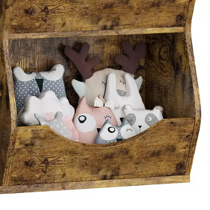 Étagère à livres 3 niveaux pour enfants - Présentoir à livres pour tout-petits pour salles de classe, salles de jeux Étagère à 5 compartiments et étagère à jouets pour chambre à coucher, salon
