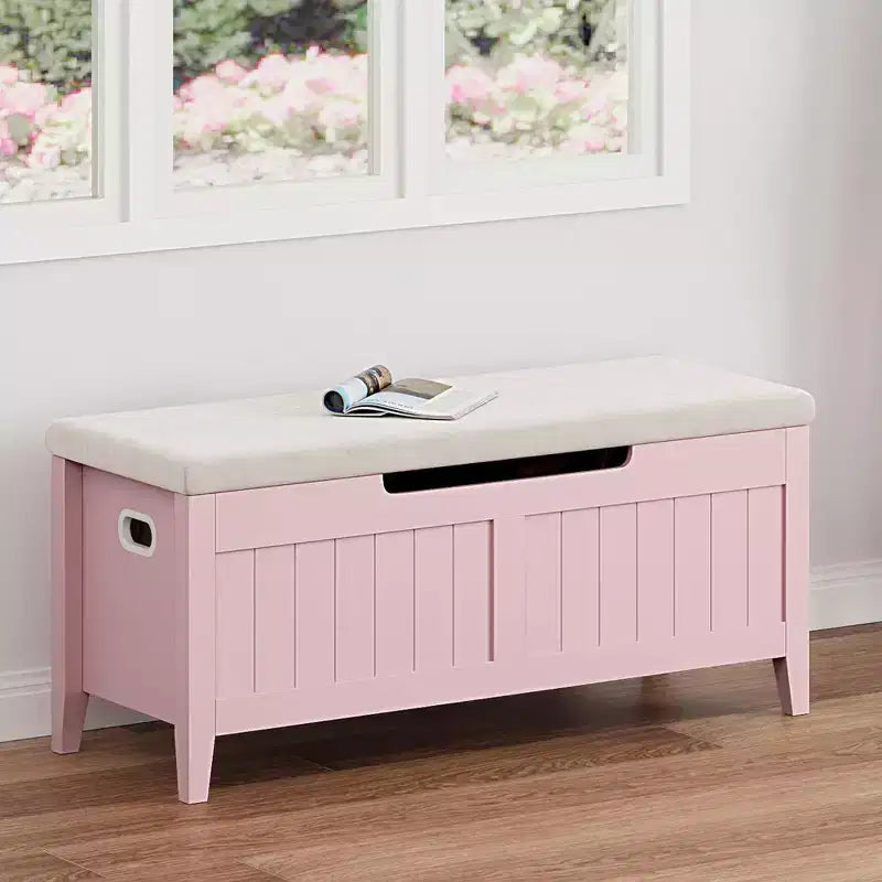 Banc de rangement, coffre de rangement en bois de 100 cm avec 2 charnières de sécurité, banc d'entrée avec couvercle rabattable, grande malle pour salon, chambre à coucher