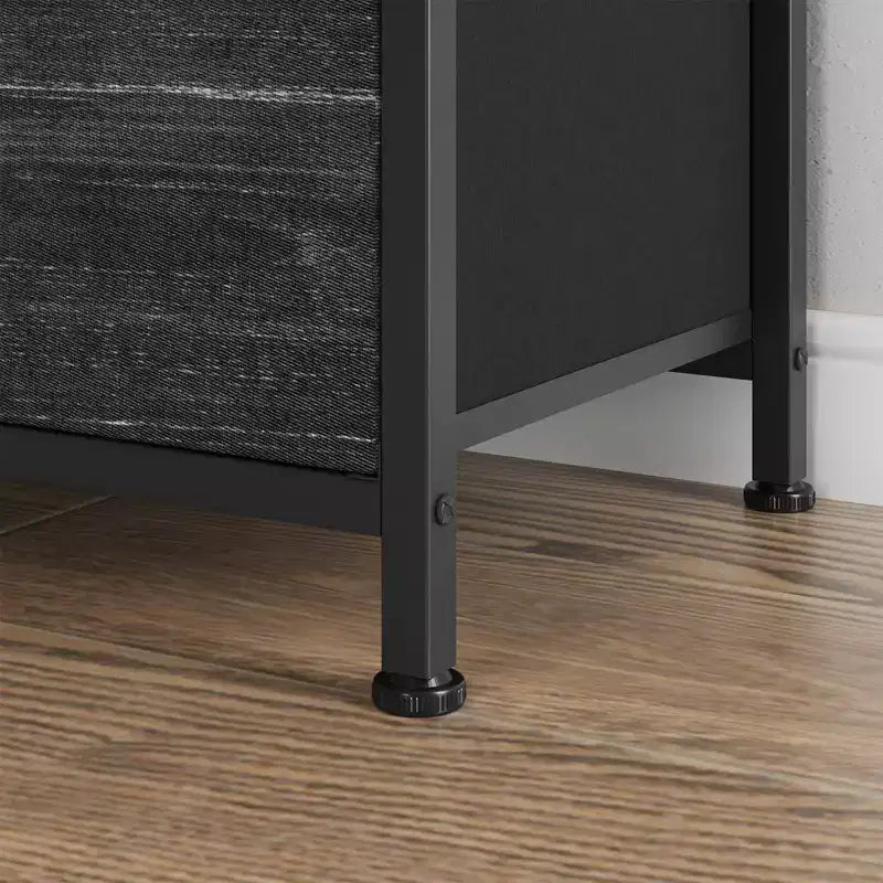 Commode à 8 tiroirs pour chambre à coucher, commode avec bacs en tissu, meuble TV pour téléviseurs jusqu'à 55 pouces, commode de rangement en tissu pour couloir