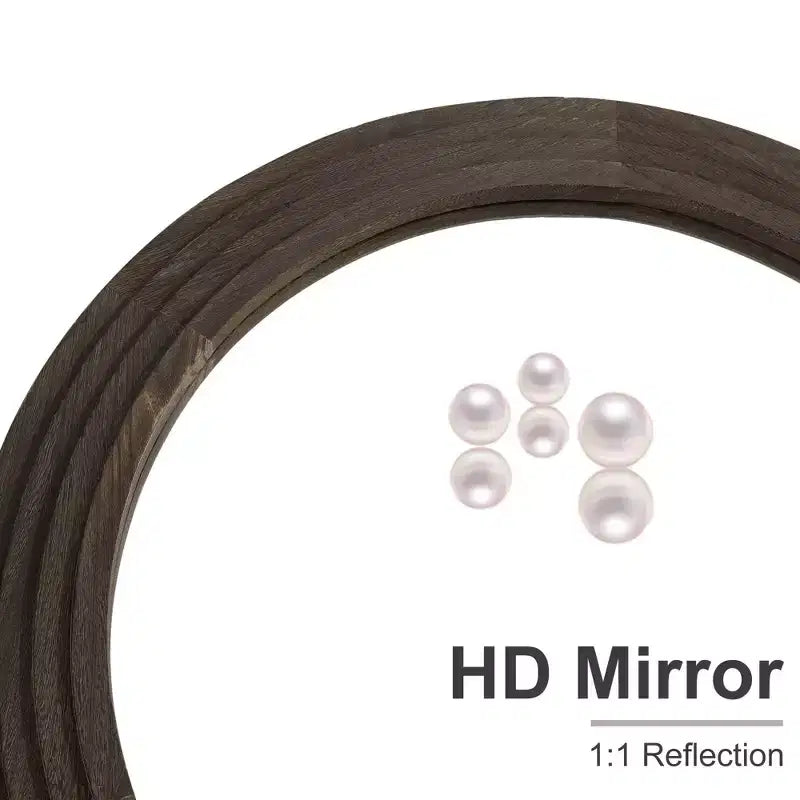 Miroir classique en bois massif encadré en arc, 35 po L x 71 po H, anthracite