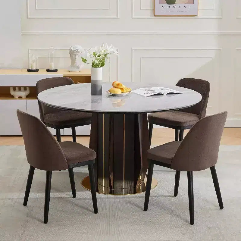 Chaises de salle à manger rembourrées (lot de 2), chaises d'appoint de cuisine modernes avec coussins épais, pieds en bois, beiges ou marron
