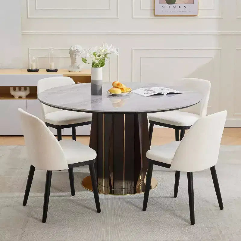 Chaises de salle à manger rembourrées (lot de 2), chaises d'appoint de cuisine modernes avec coussins épais, pieds en bois, beiges ou marron