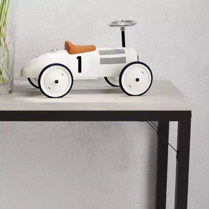 Console avec plateau en MDF et cadre en métal - Style minimaliste, table d'appoint de canapé, table d'entrée