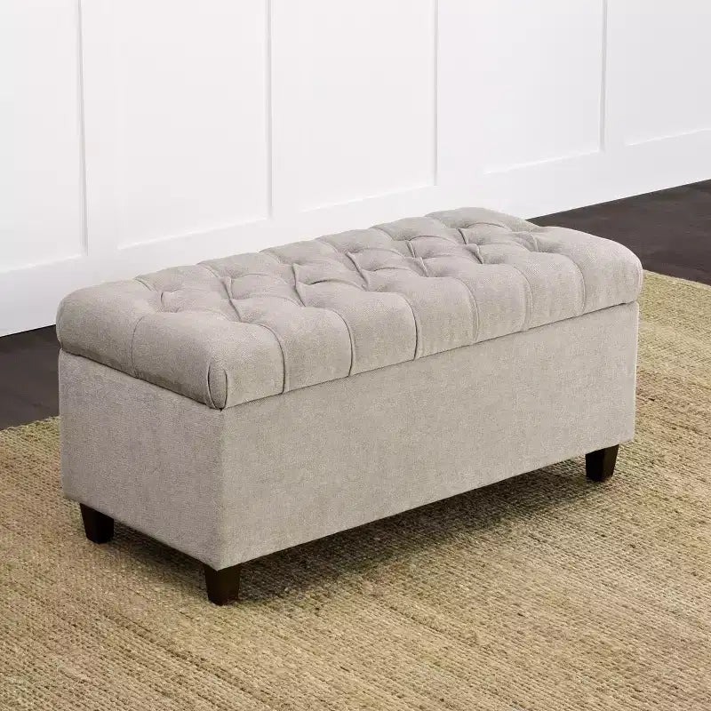 Banc de rangement capitonné Ainsley