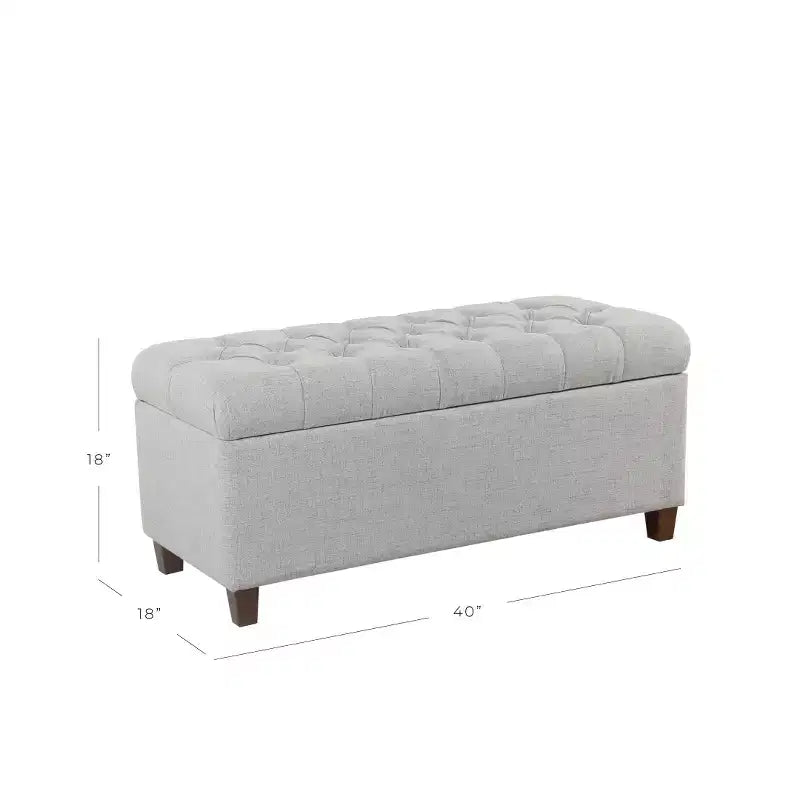 Banc de rangement capitonné Ainsley