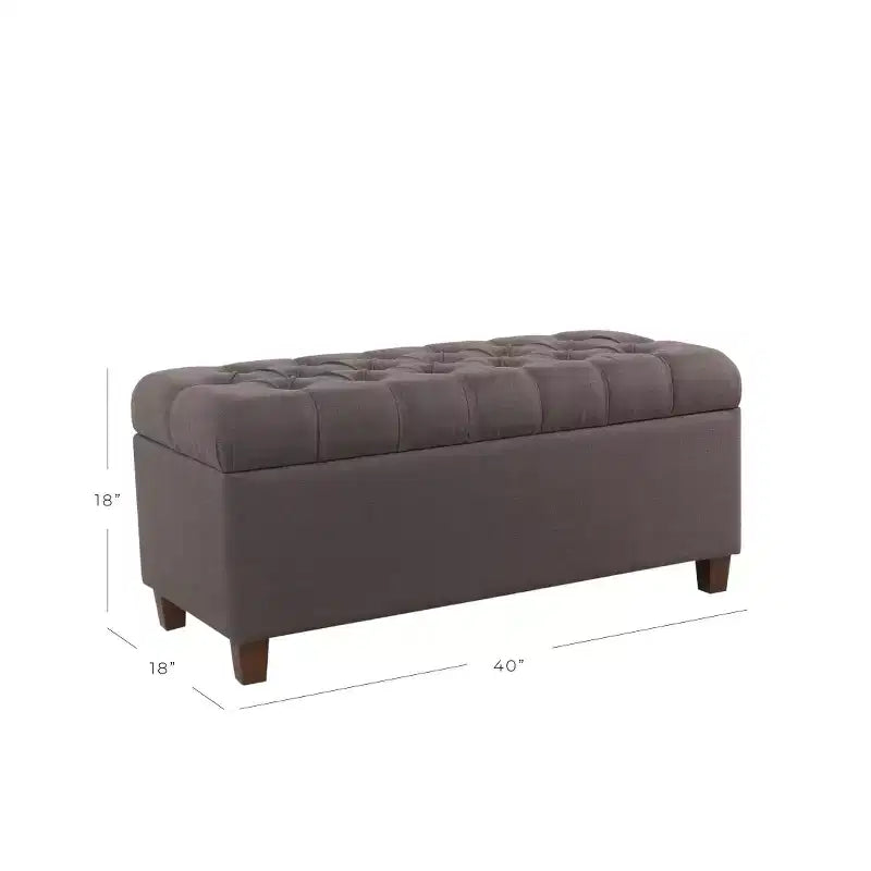 Banc de rangement capitonné Ainsley
