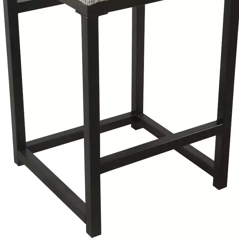 Tabouret de bar en métal à dossier ouvert, hauteur comptoir