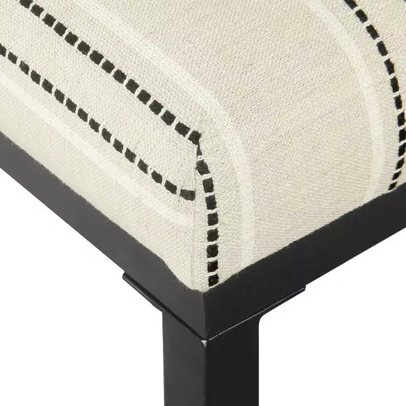 Tabouret de bar en métal à dossier ouvert, hauteur comptoir