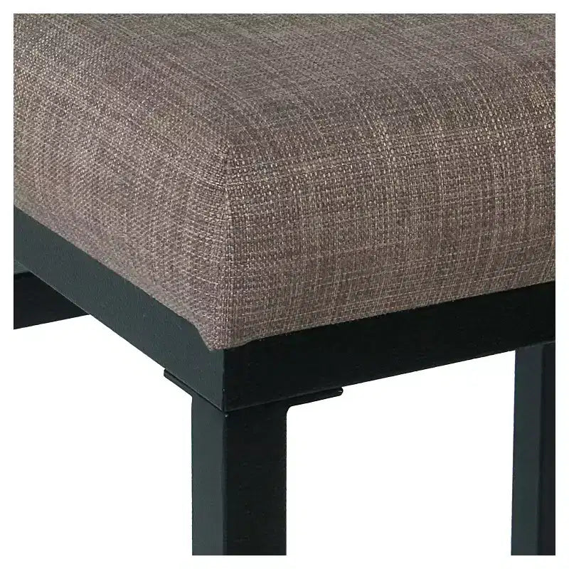 Tabouret de bar en métal à dossier ouvert, hauteur comptoir