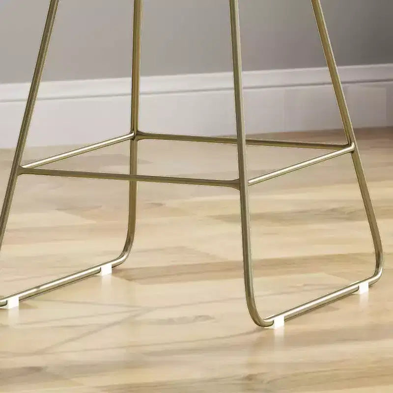 Lot de 2 tabourets de bar Walcott modernes en fer, hauteur comptoir