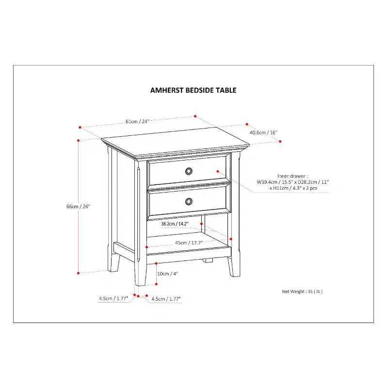 Table de chevet Halifax